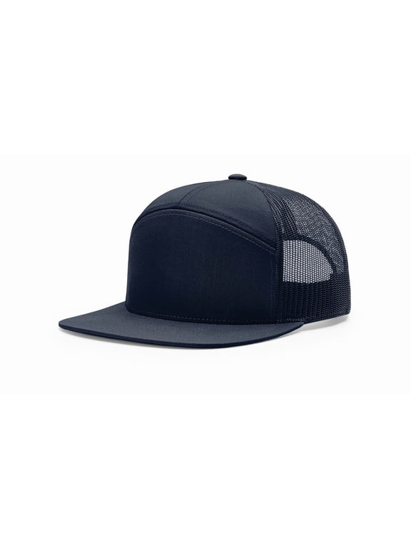 168 Seven-Panel Trucker Caps - Navy