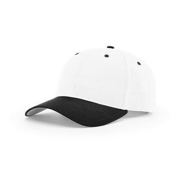 Richardson 212 Pro Twill Snapback Caps - White Black