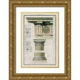 thumbnail image 1 of Richardson 23x32 Gold Ornate Wood Framed with Double Matting Museum Art Print Titled - The Doric Order, 1 of 4