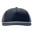 thumbnail image 1 of Richardson 5 Panel Classic Rope Cap (258), Size OSFM, Solid Navy/White, 1 of 4