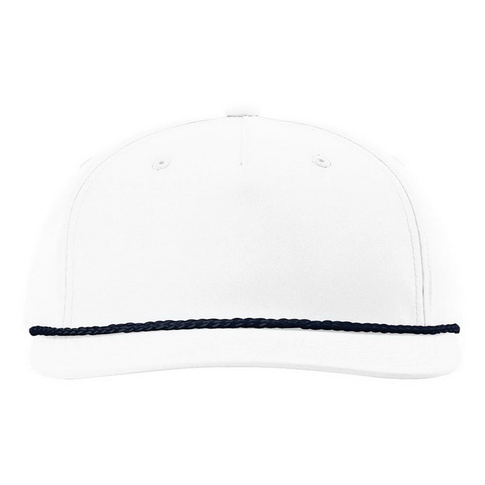 DimMoire 2021Summer Collectionキャップ　White Richardson 5 Panel Classic Rope Cap (258), Size OSFM, Solid White