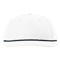 thumbnail image 1 of Richardson 5 Panel Classic Rope Cap (258), Size OSFM, Solid White/Navy, 1 of 4