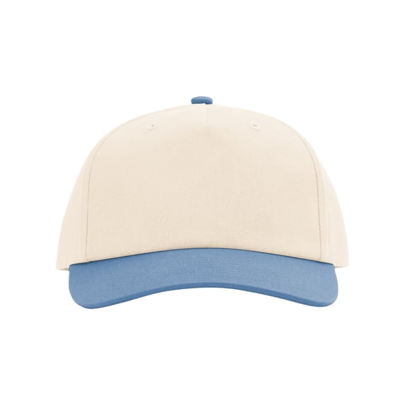 Richardson 356 Five-Panel Gramps Cap-Cream/ Light Denim