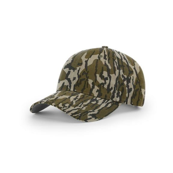 Richardson 843 Casual Twill Camo Strapback Caps - Mossy Oak Bottomland