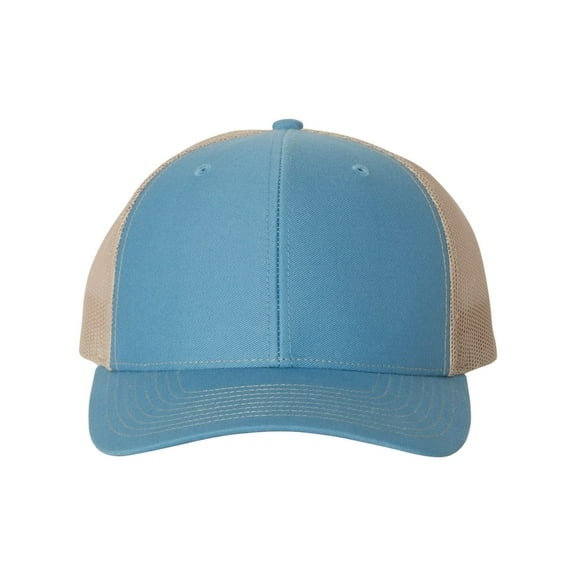 Richardson - Adjustable Snapback Trucker Cap - 112 - Columbia Blue/ Khaki