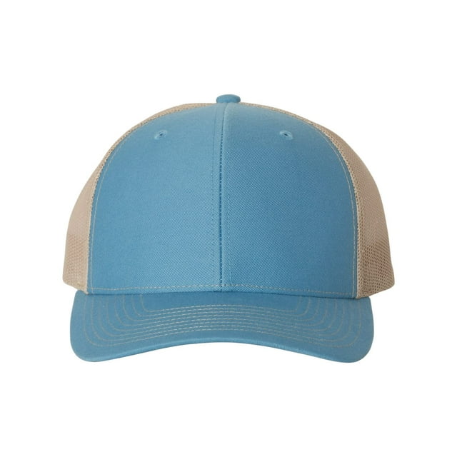 Richardson - Adjustable Snapback Trucker Cap - 112 - Columbia Blue/ Khaki