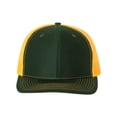 thumbnail image 1 of Richardson - Adjustable Snapback Trucker Cap - 112 - Dark Green/ Gold - Size: OSFM, 1 of 5