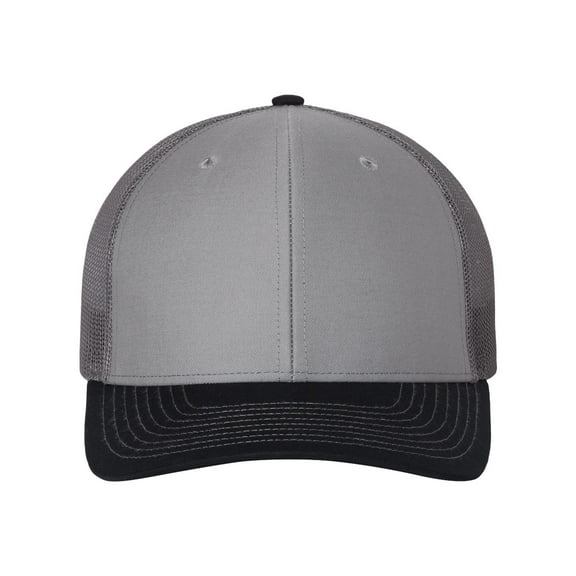 Richardson - Adjustable Snapback Trucker Cap - 112 - Grey/ Charcoal/ Navy