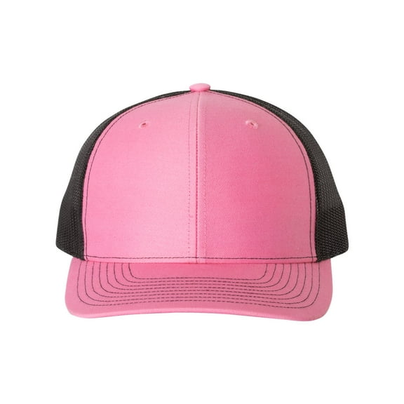 Richardson - Adjustable Snapback Trucker Cap - 112 - Hot Pink/ Black - Size: OSFM