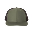 thumbnail image 1 of Richardson - Adjustable Snapback Trucker Cap - 112 - Loden/ Black - Size: OSFM, 1 of 5