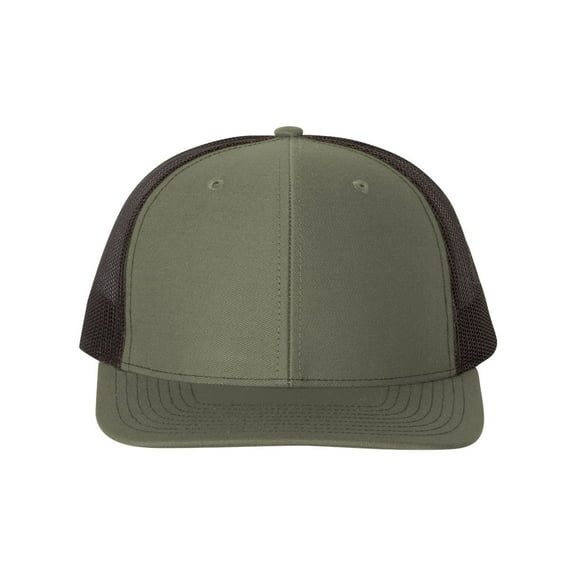 Richardson - Adjustable Snapback Trucker Cap - 112 - Loden/ Black - Size: OSFM