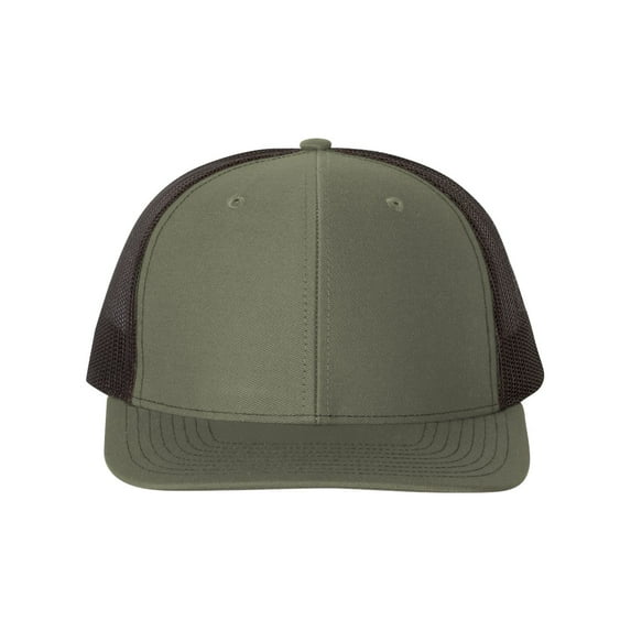 Richardson - Adjustable Snapback Trucker Cap - 112 - Loden/ Black - Size: OSFM