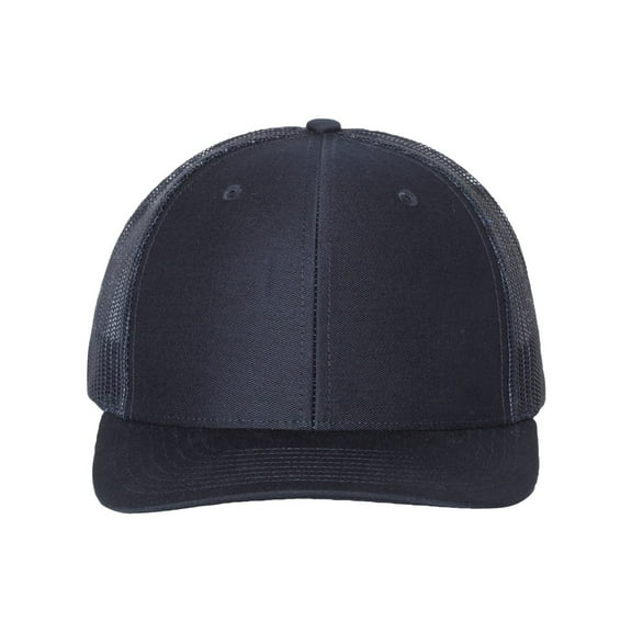 Richardson - Adjustable Snapback Trucker Cap - 112 - Navy - Size: OSFM