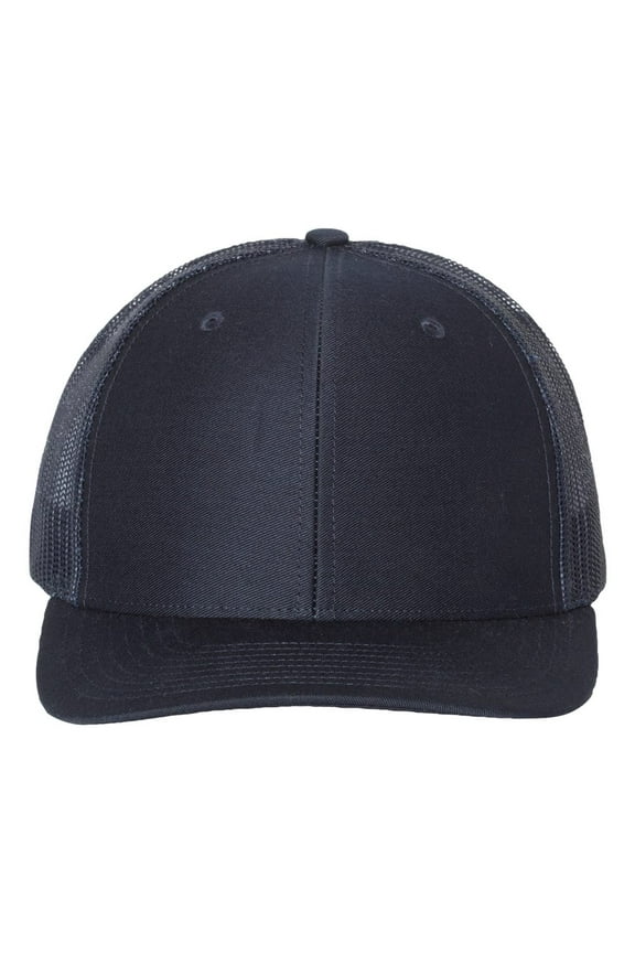 - Adjustable Snapback Trucker Cap - 112 - Navy - Size: OSFM