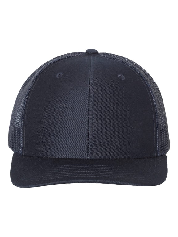 - Adjustable Snapback Trucker Cap - 112 - Navy - Size: OSFM