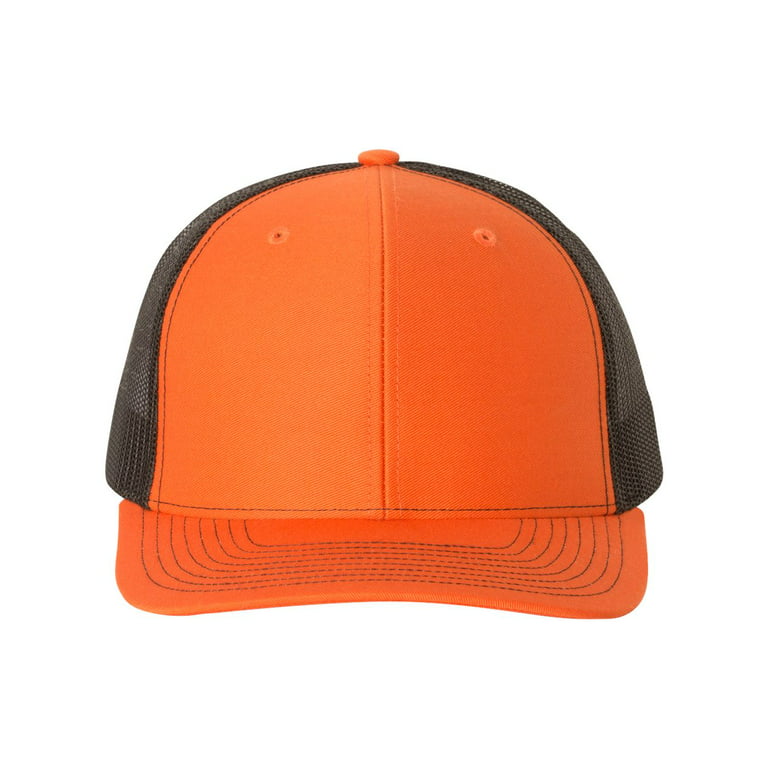 Richardson Snapback Trucker Cap - 112 - Orange - OSFM by Clothing Shop Online