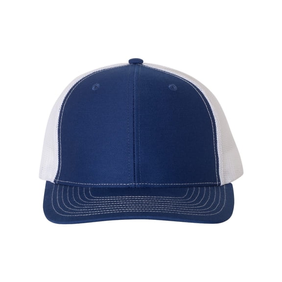 Richardson - Adjustable Snapback Trucker Cap - 112 - Royal/ White - Size: OSFM