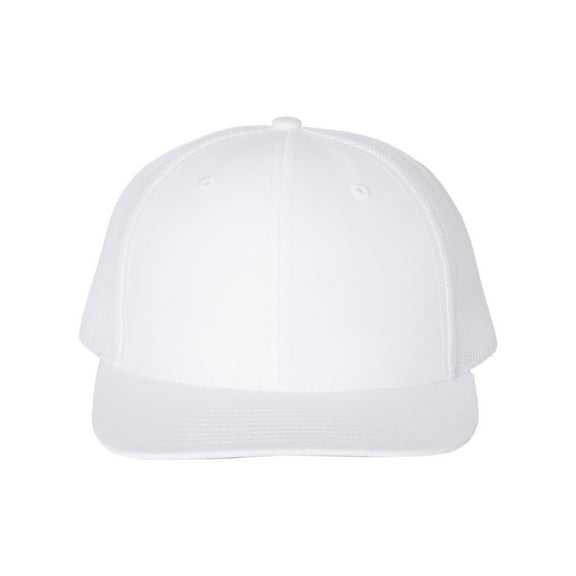Richardson - Adjustable Snapback Trucker Cap - 112 - White - Size: OSFM