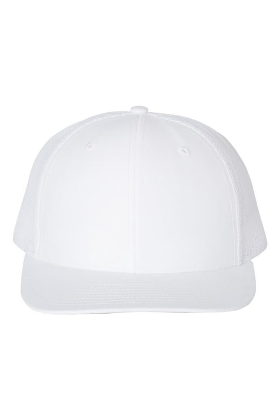 - Adjustable Snapback Trucker Cap - 112 - White - Size: OSFM