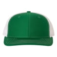 thumbnail image 1 of Richardson - Adjustable Snapback Trucker Mesh Cap, Kelly / White, 1 of 3