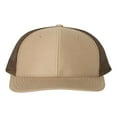 thumbnail image 1 of Richardson - Adjustable Snapback Trucker Mesh Cap, Khaki / Coffee, 1 of 3