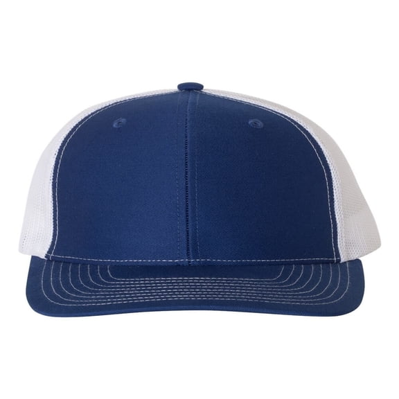 Richardson - Adjustable Snapback Trucker Mesh Cap, Royal / White