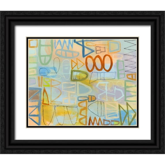 Richardson-Baughman, Janet 14x12 Black Ornate Wood Framed with Double Matting Museum Art Print Titled - Duet Series IV