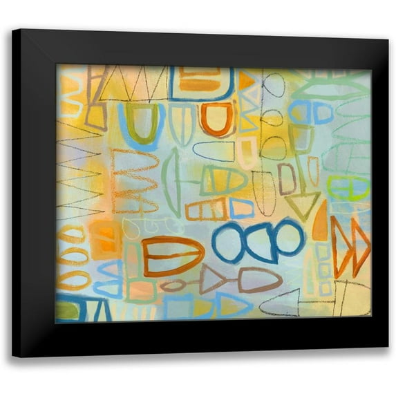 Richardson-Baughman, Janet 18x15 Black Modern Framed Museum Art Print Titled - Duet Series III