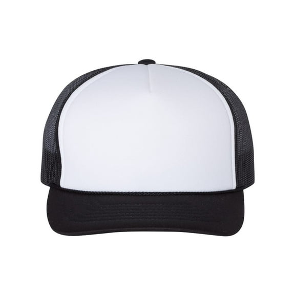 Richardson - Foam Trucker Cap - 113 - White/ Black - Size: Adjustable