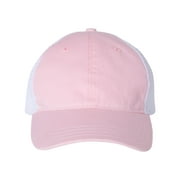 Richardson - Garment-Washed Trucker Cap - 111 - Pink/ White - Size: Adjustable