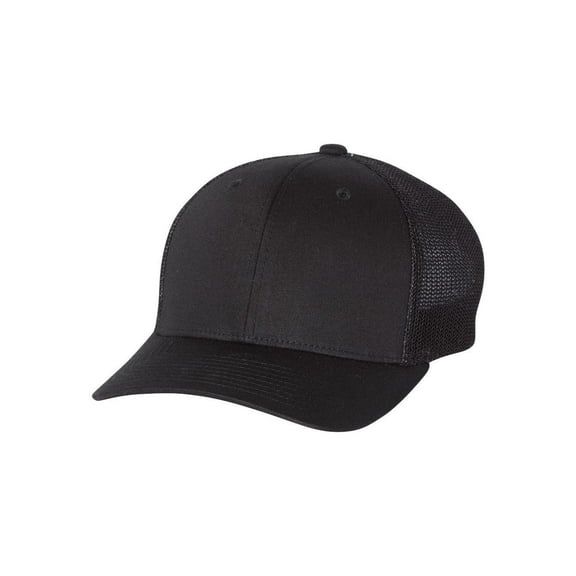 Richardson Mens Fitted Trucker with R-Flex (110) L/XL 110 Black