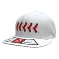 thumbnail image 1 of Richardson PTS20 White/Red Lace R-Flex Visor Baseball Fitted Hat (S/M), 1 of 2