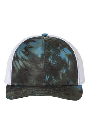 - Patterned Snapback Trucker Cap - 112P - Kryptek Neptune/ White