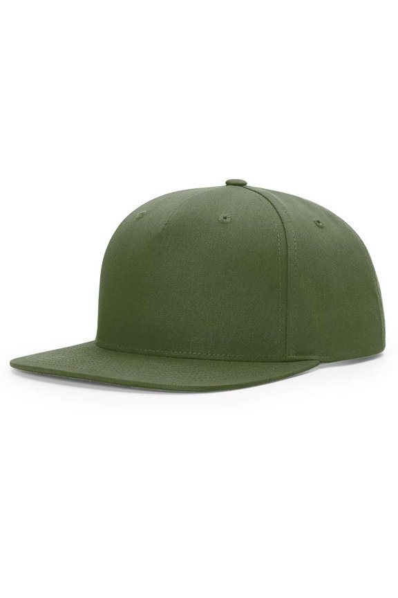 - Pinch Front Twill Back Trucker Cap - 255 - Army Olive - Size: Adjustable