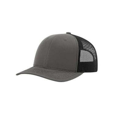 Richardson Recycled Trucker Cap, Charcoal/ Black - Adjustable