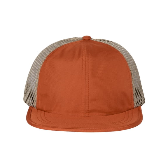 Richardson - Rouge Wide Set Mesh Cap - 935 - Texas Orange/ Khaki - Size: Adjustable