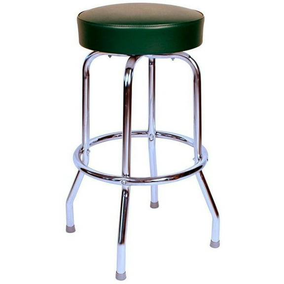 Richardson Seating 1950s Floridian Swivel Stool-Color:Green,Height:24