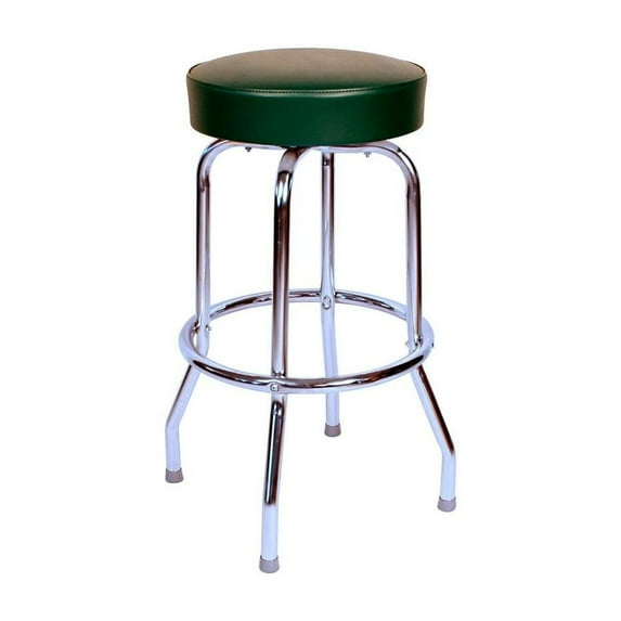 Richardson Seating 1950s Floridian Swivel Stool-Color:Green,Height:30