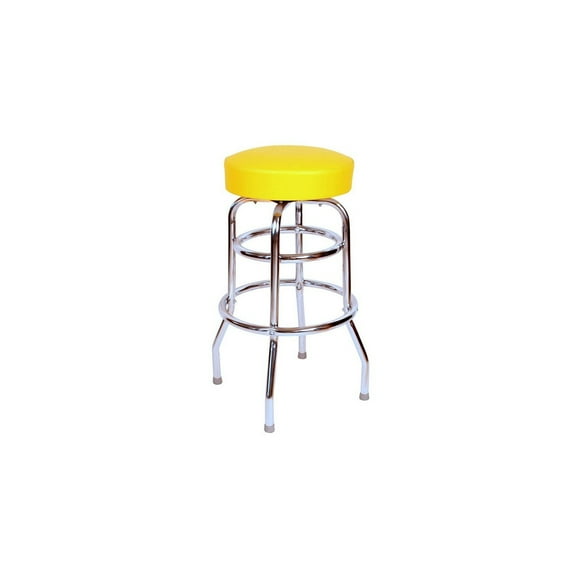 Richardson Seating 1952 Inspired Floridian Swivel Bar Stool-Color:Yellow