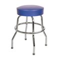 thumbnail image 1 of Richardson Seating Corp 1950BLU-24 1950- 24 in. Floridian Swivel Counter Stool&amp;#44; Blue - Chrome, 1 of 1