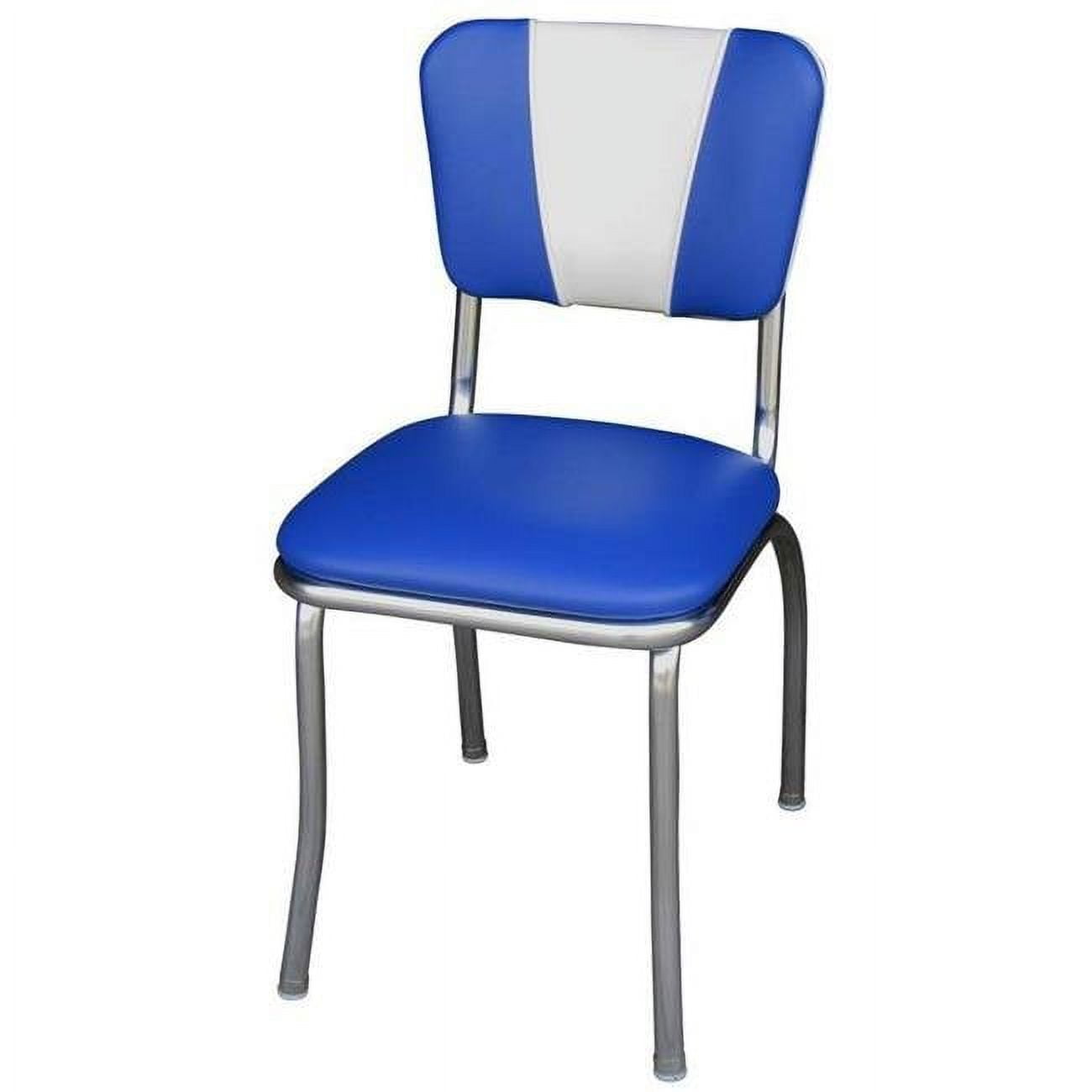 Richardson Seating Corp 4120RBL 4120 V Back Diner Chair Royal Blue