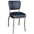 Richardson Seating Corp 4210BLKWF 4210 Diner Chair Black with 2 in
