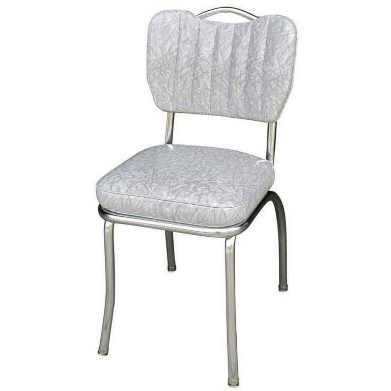 Grey dining chairs with handles on back sale