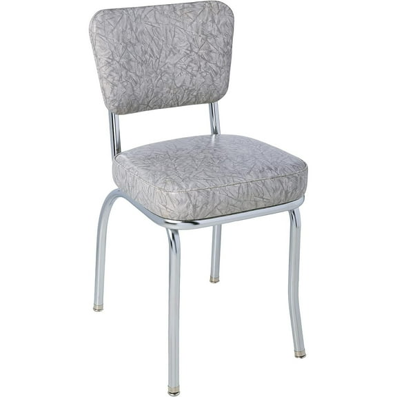 Richardson Seating Diner Chair with 2" Box Seat-Color:Cracked Ice Grey