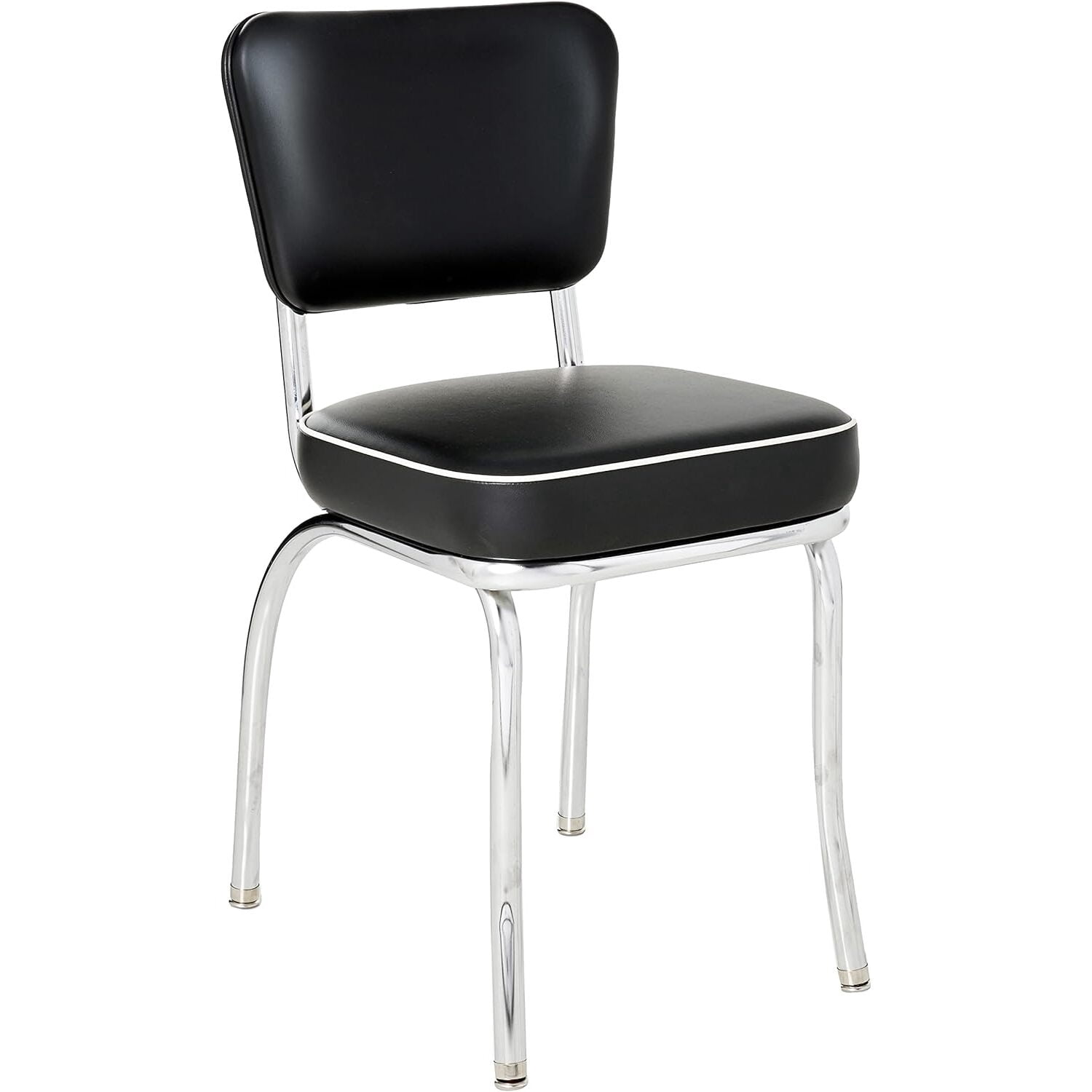 Richardson Seating Diner Chair with 2" Box Seat-Color:Black