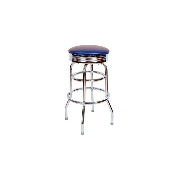 Richardson Seating 1971 Inspired Floridian Swivel Bar Stool-Color:Blue