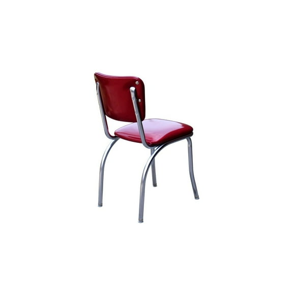 Richardson Seating Diner Chair with 1" Pulled Seat-Color:Zodiac Burgundy