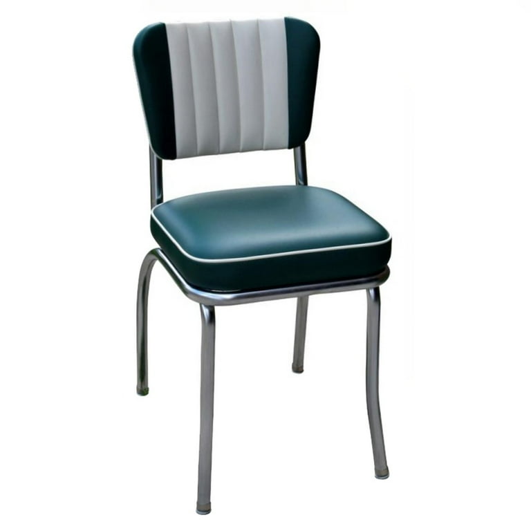 Richardson Seating Two Tone Channel Back Dining Chair with Box Seat