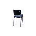 thumbnail image 1 of Richardson Seating Retro Diner Side Chair-Color:Black/White,Seat Type:Box Seat, 1 of 9