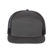 Richardson Seven-Panel Trucker Cap 168 Charcoal/ Black One Size